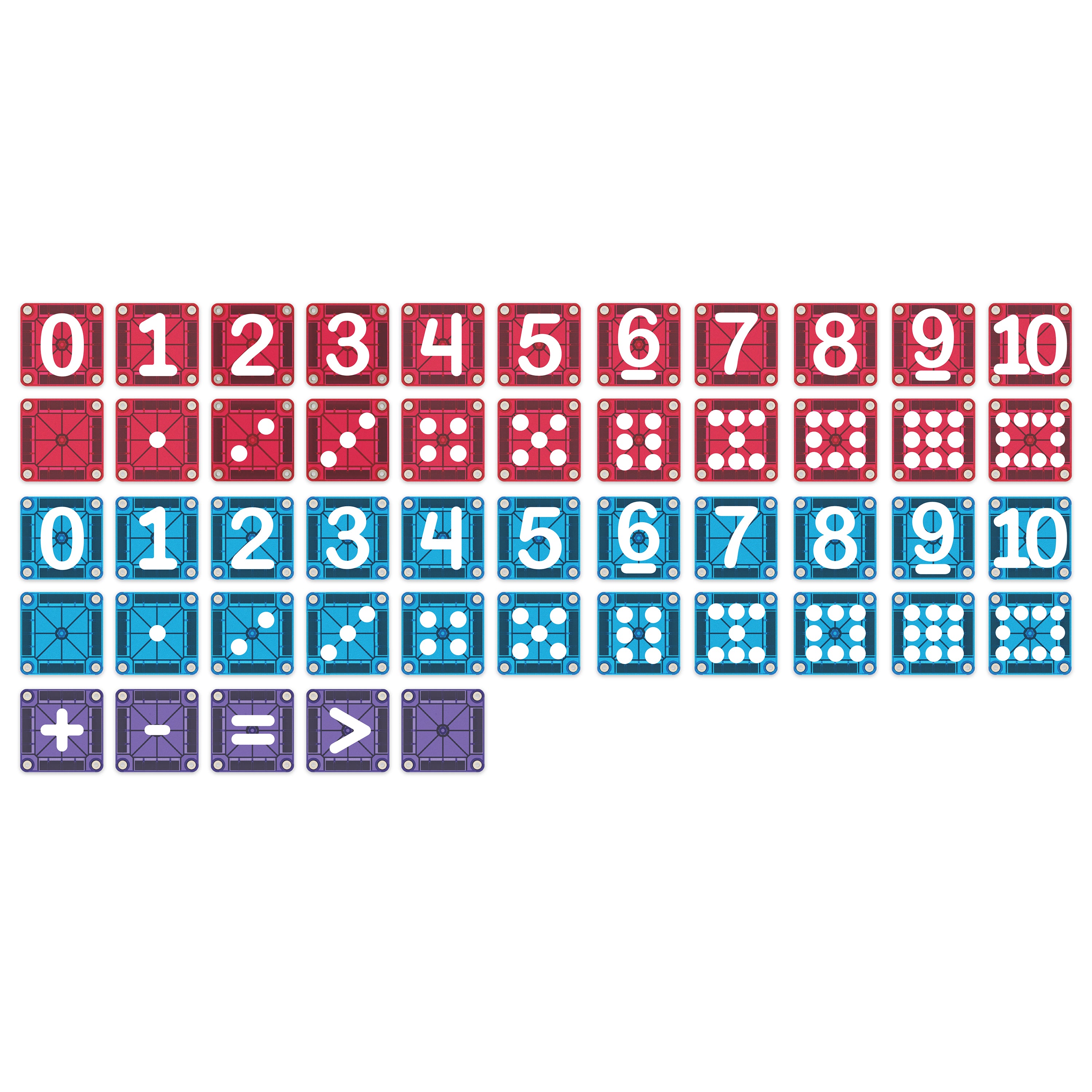 microMAGS Learn Numbers™ 56 Piece Set
