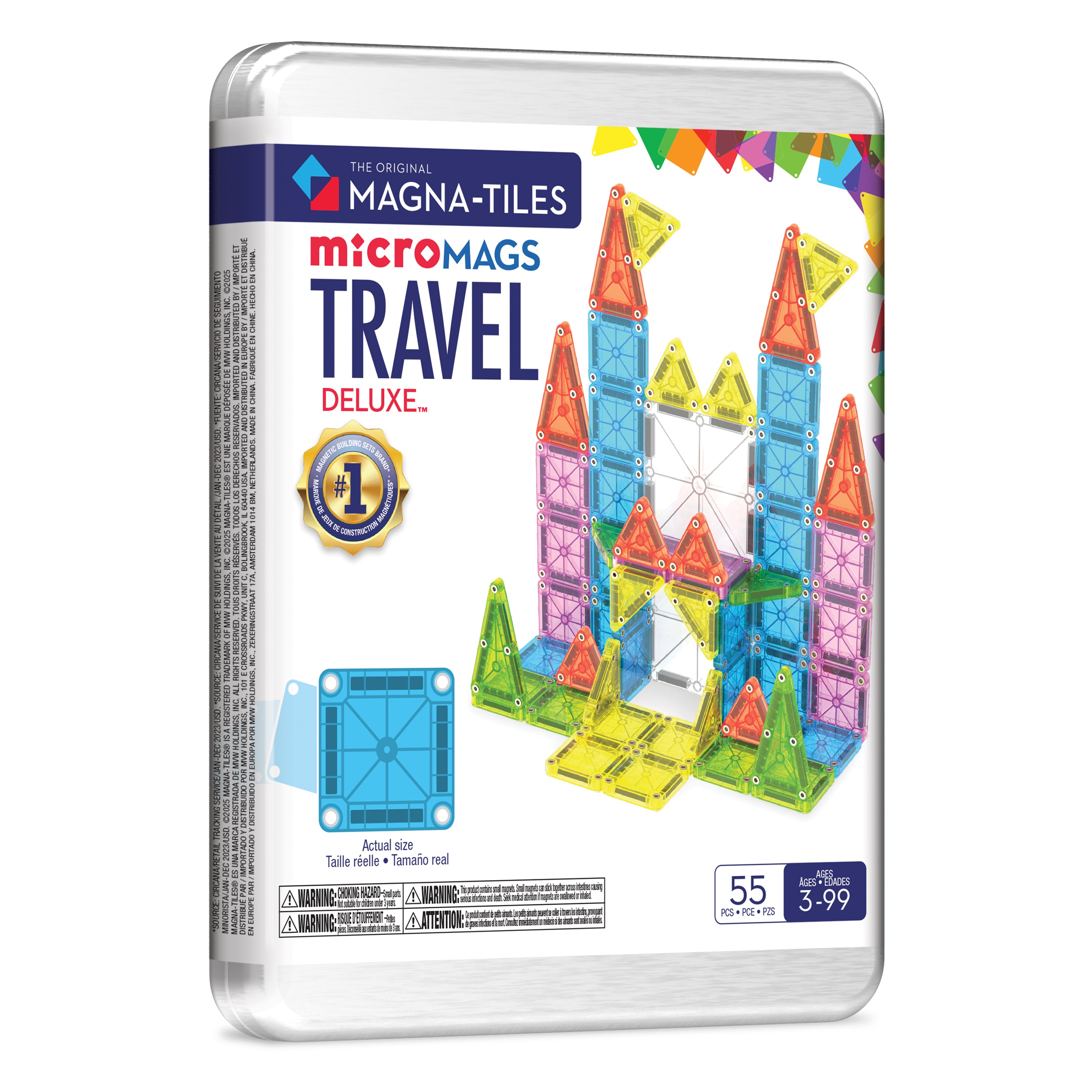 MAGNA-TILES® Travel Set Deluxe 55-Piece Set – Magnetic Building