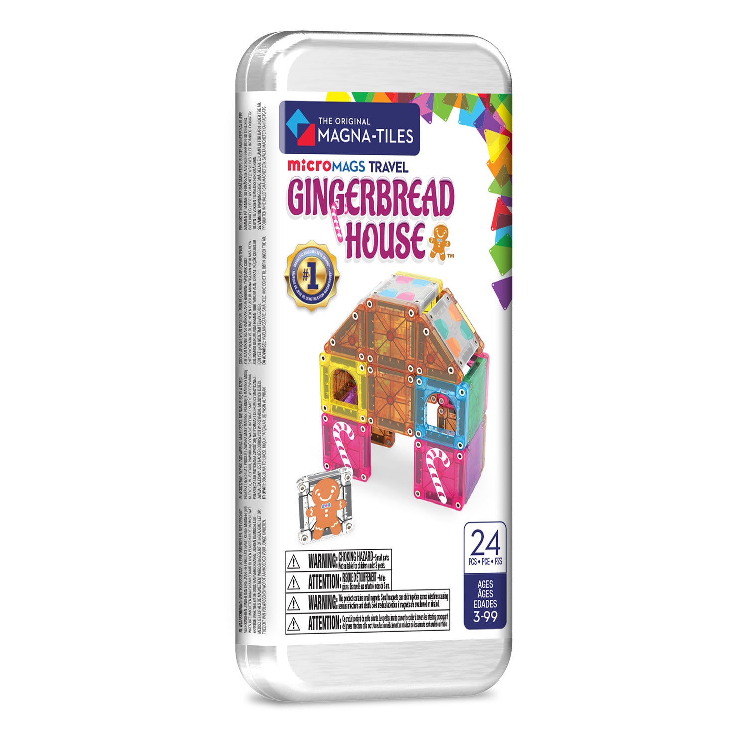 Miiリング4点セット✨️ microMAGS Gingerbread House 24 Piece Travel Set – MAGNA TILES