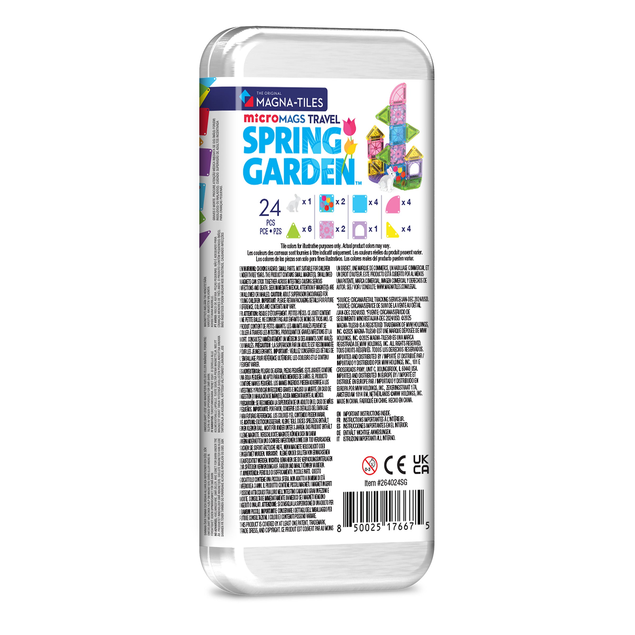 microMAGS Spring Garden 24 Piece Travel Set