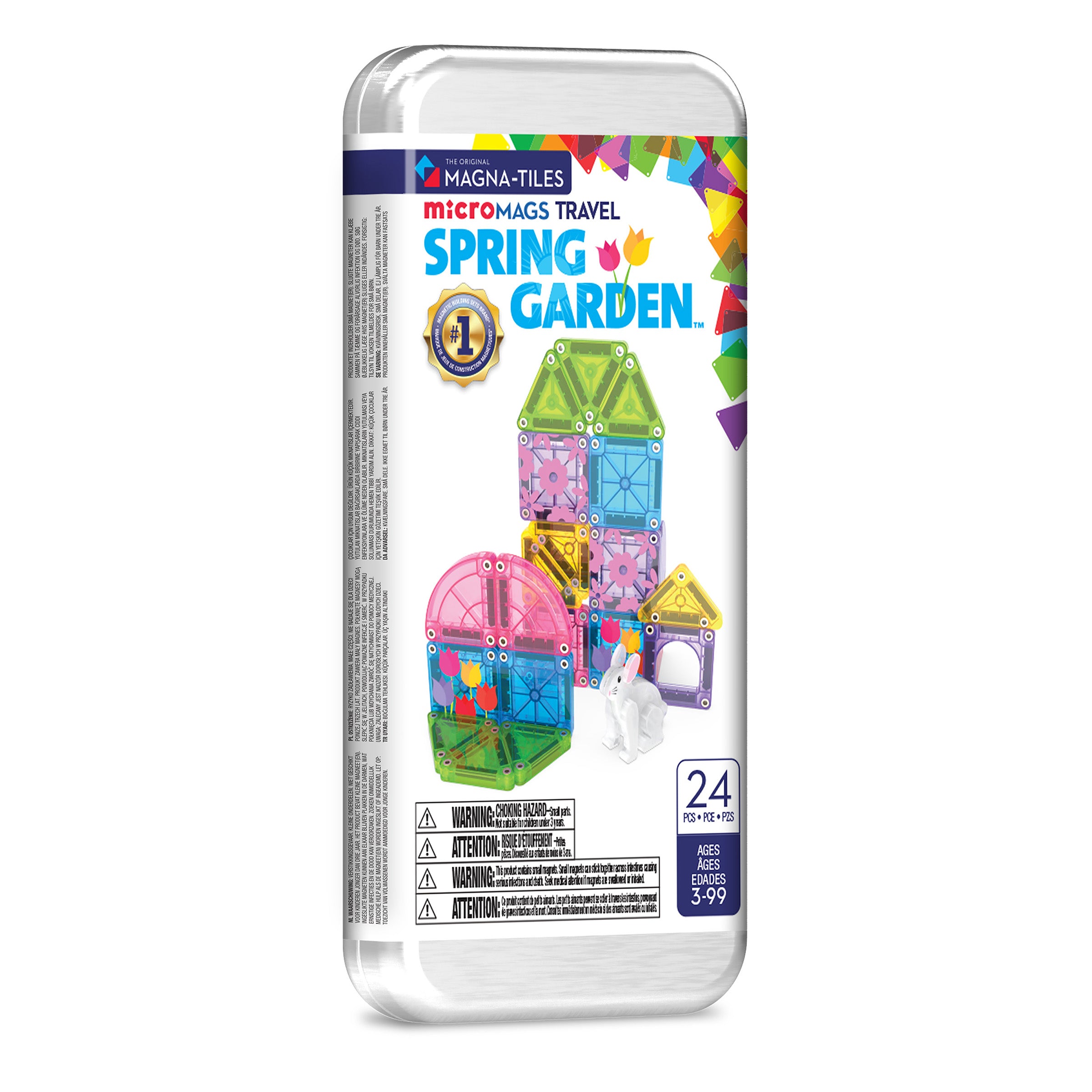 microMAGS Spring Garden 24 Piece Travel Set