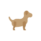 3 Puppy Figures