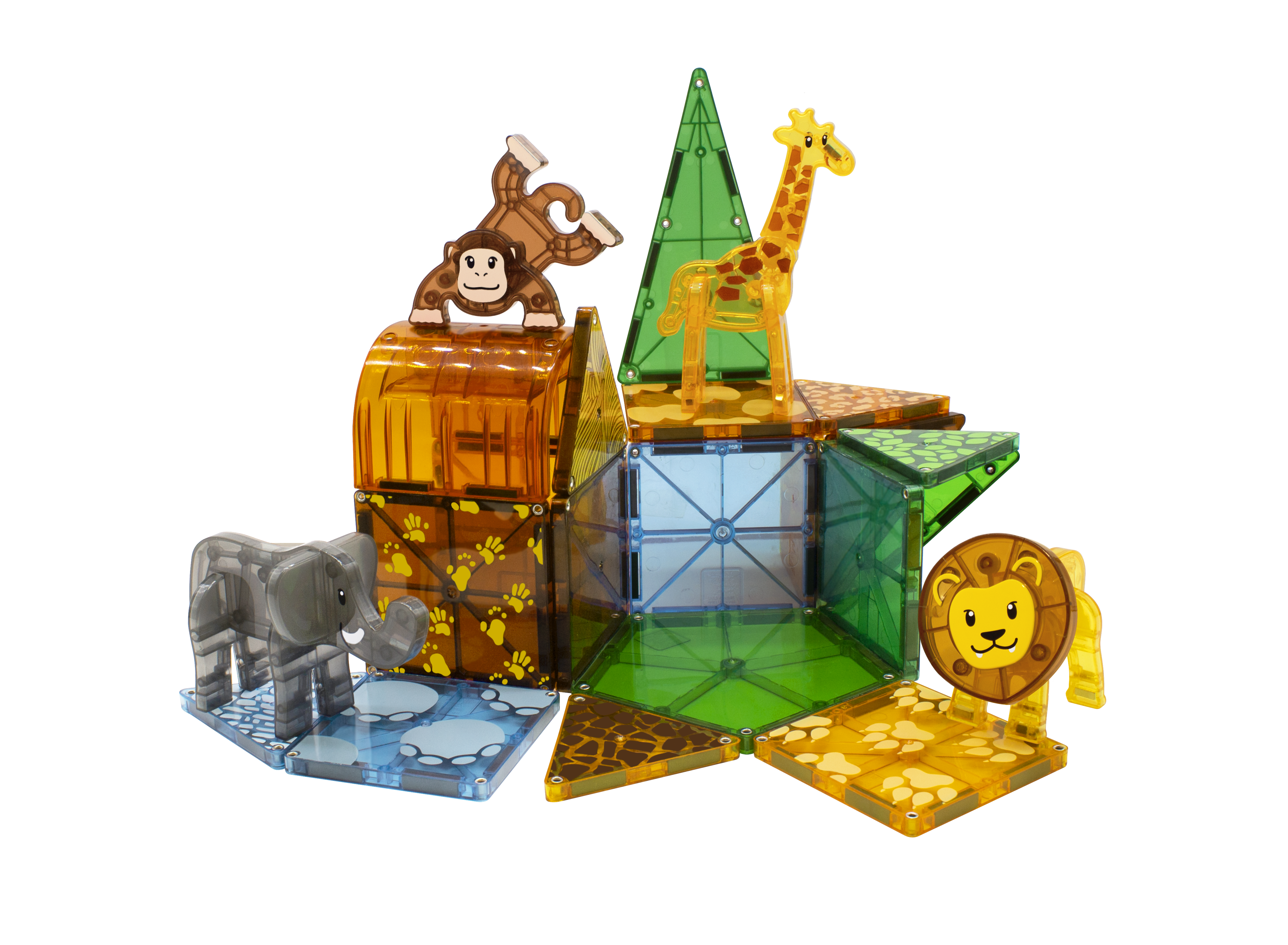 Example of MAGNA-TILES® Safari Animals 25-Piece Set