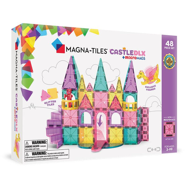 MAGNA-TILES® Castle DLX 48-Piece Set – Magnetic Building Set