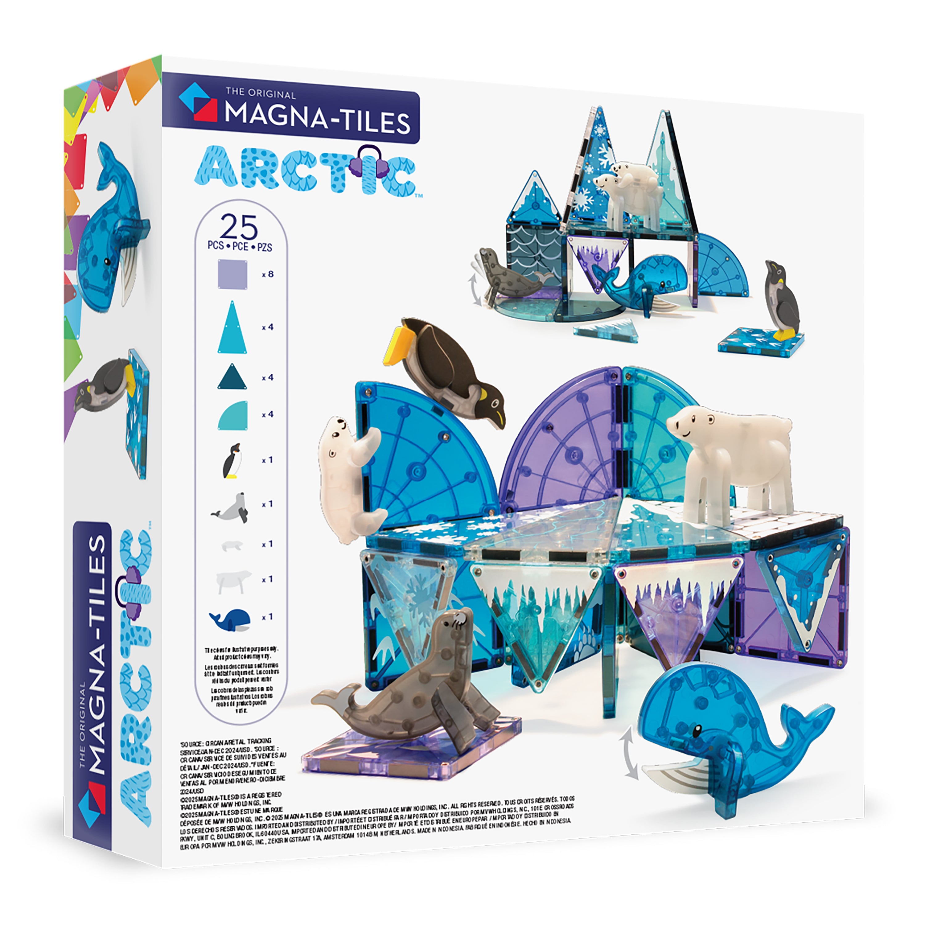 MAGNA-TILES® Arctic Animals 25-Piece Set – Magnetic Animal Toy Set