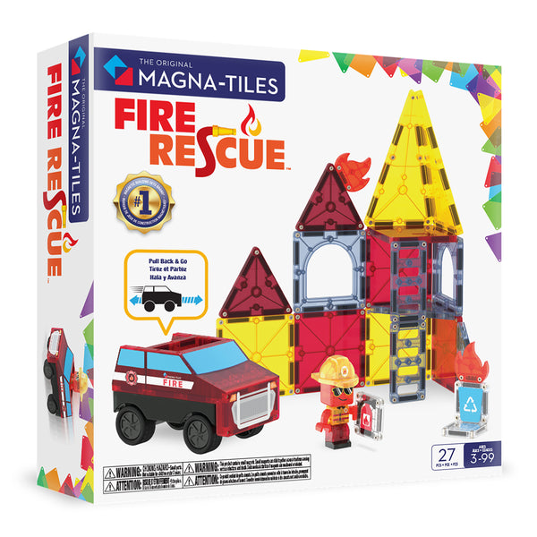 Magnetic Build A Truck Fire And Rescue - Popular Playthings - The Red Balloon Toy Store