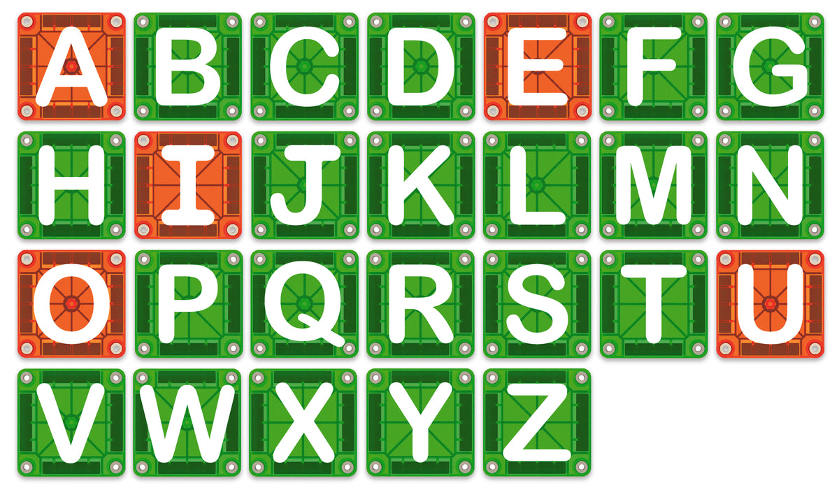 microMAGS LEARN Letters™ 56 Piece Set – MAGNA TILES