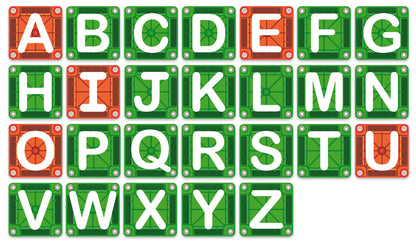 microMAGS Learn Letters™ 56 Piece Set