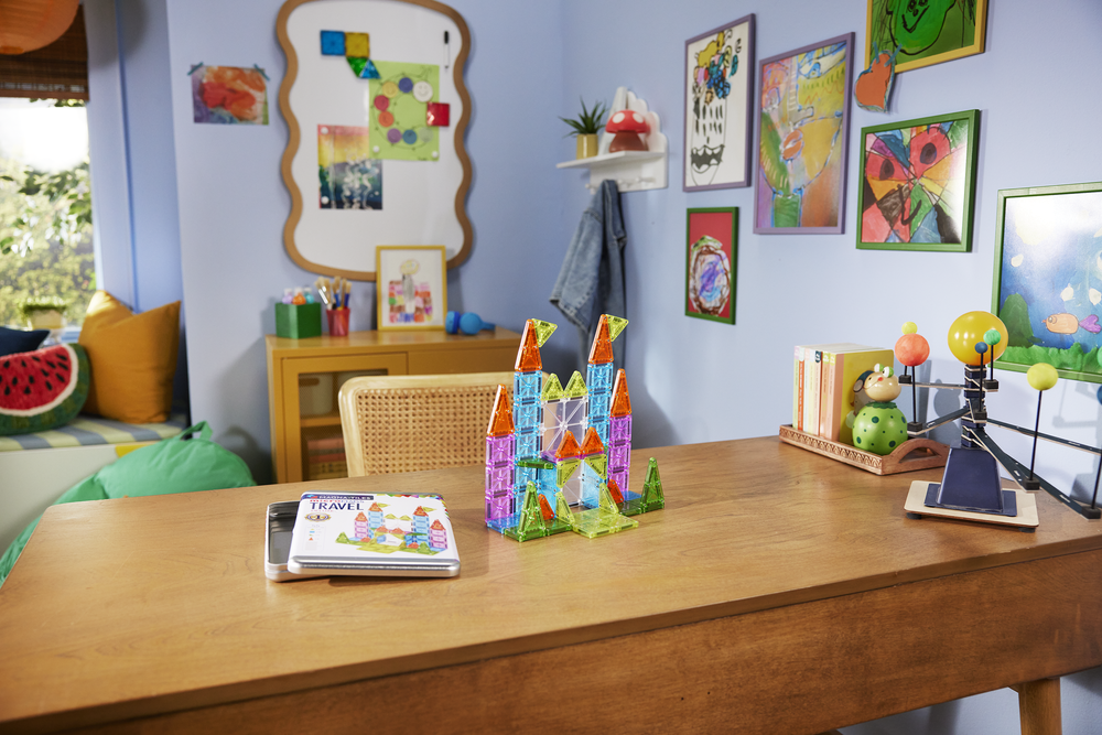 MAGNA-TILES® Travel Set Deluxe 55-Piece Set – Magnetic Building Toy – MAGNA TILES