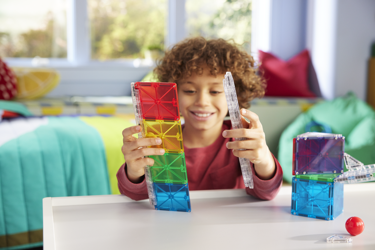 Tile Racers MAGNA-TILES® Rail Racers 33-Piece Set – Magnetic Building Toy – MAGNA TILES