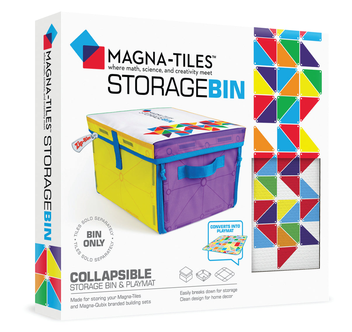 MAGNA-TILES® Storage Bin & Interactive Play Mat – Organize & Play
