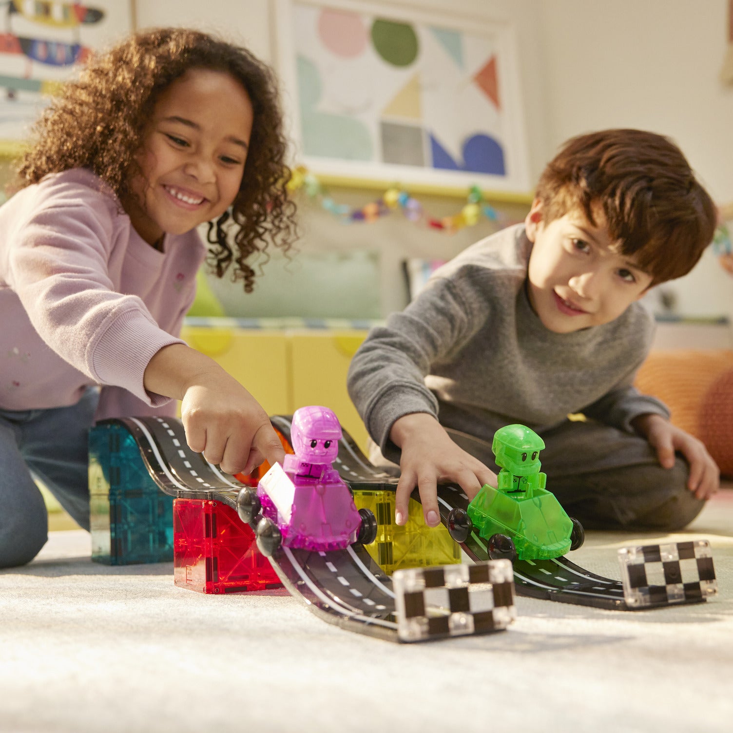 MAGNA-TILES® Downhill Duo 40-Piece Set – Magnetic Building Set