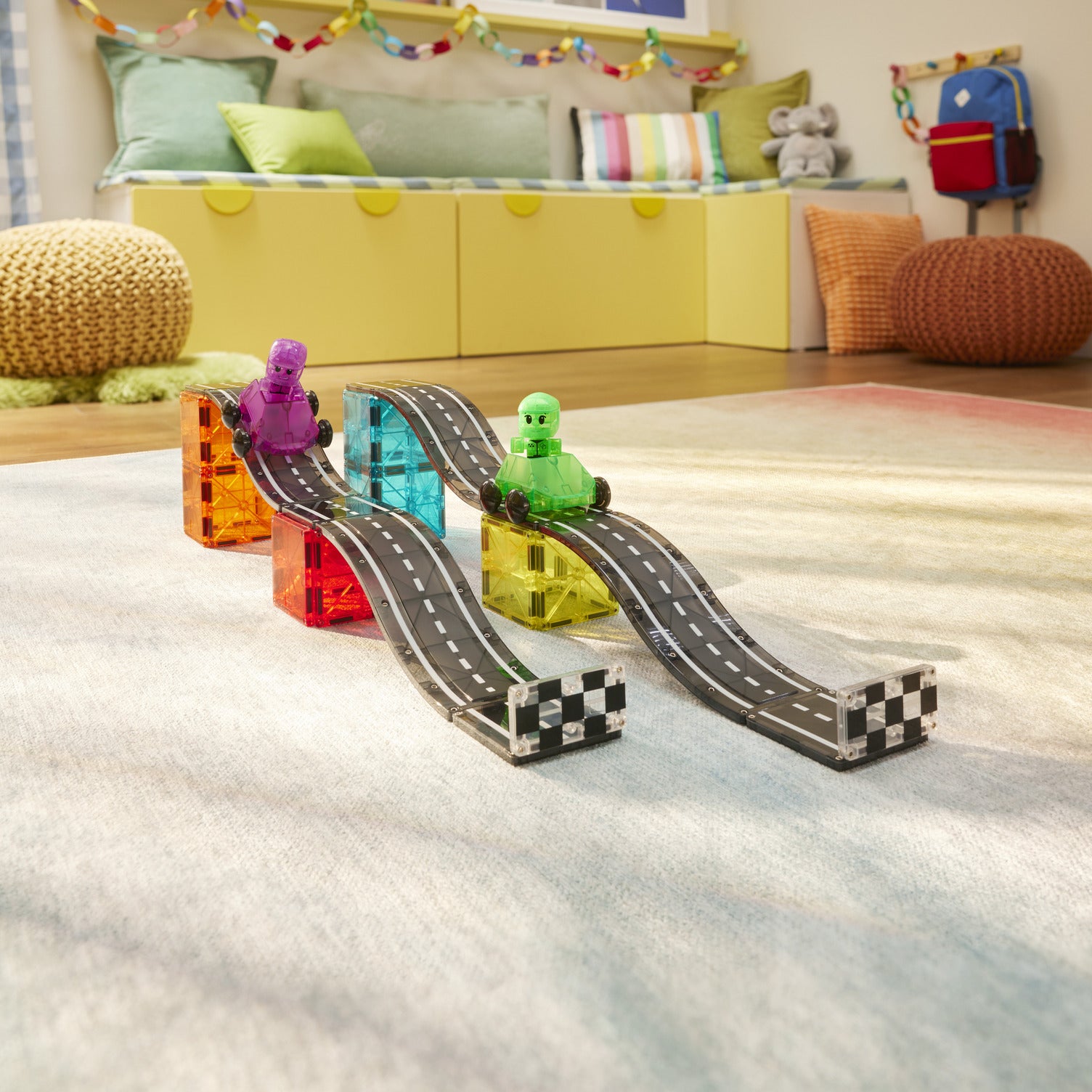 MAGNA-TILES® Downhill Duo 40-Piece Set – Magnetic Building Set