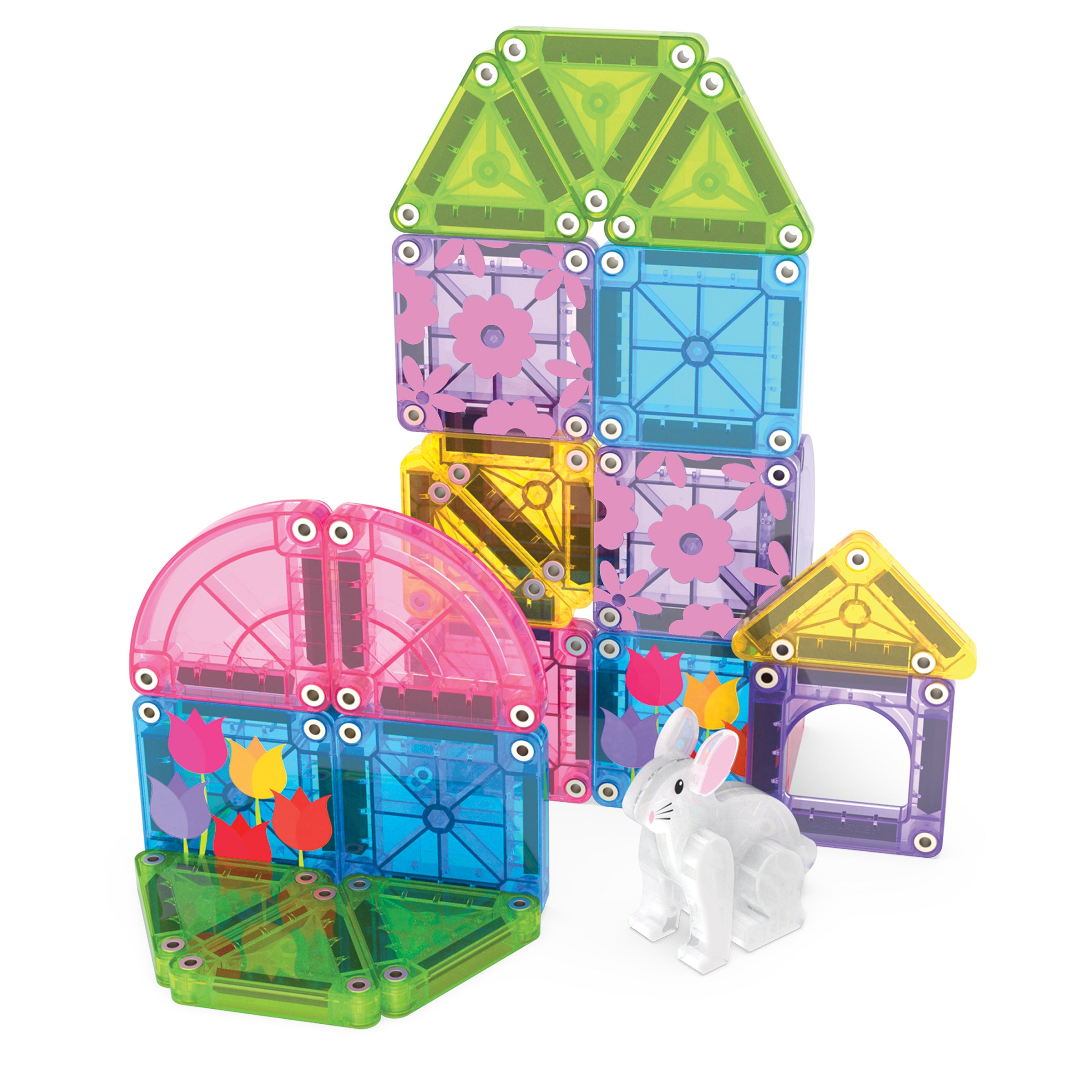 microMAGS Spring Garden 24 Piece Travel Set – MAGNA TILES
