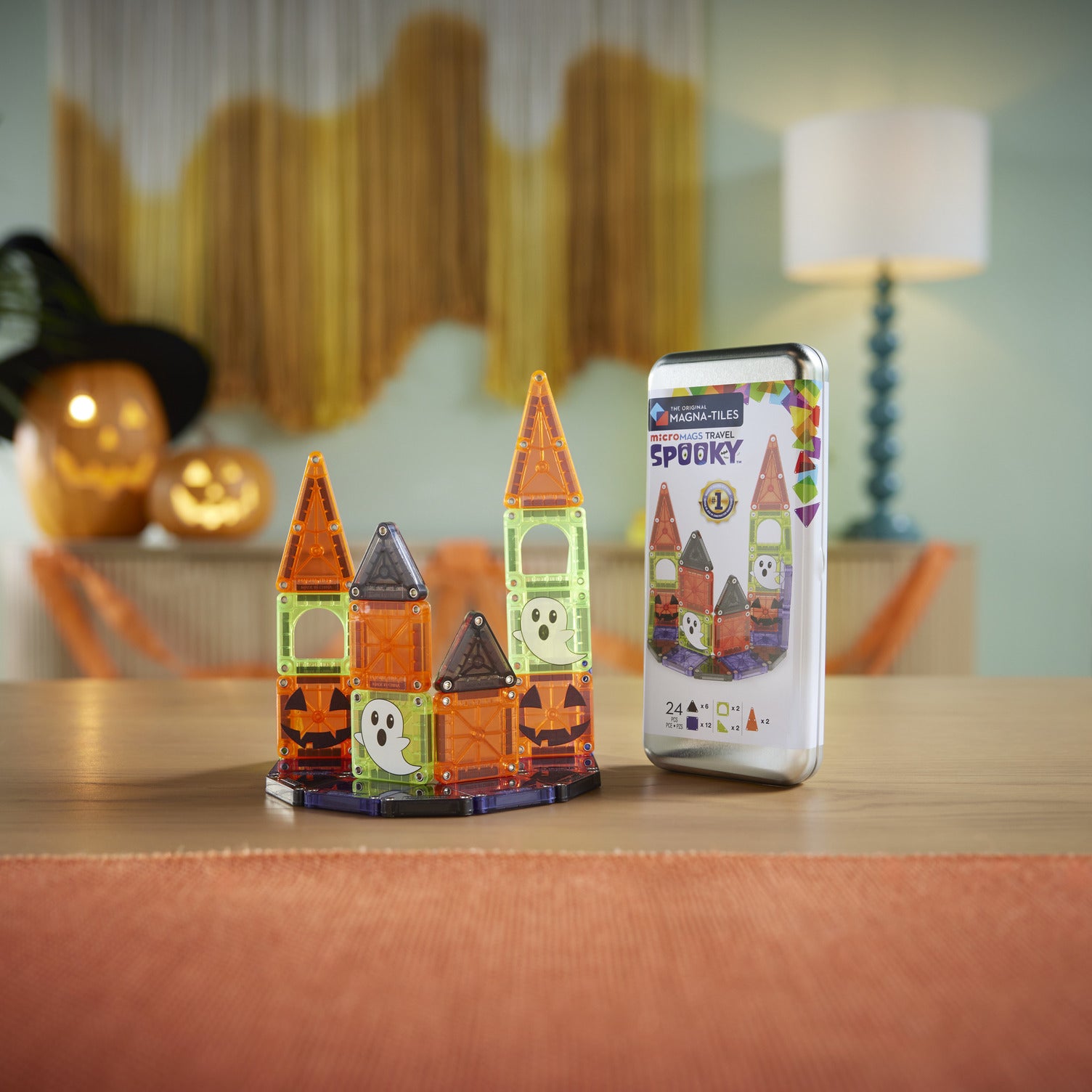 microMAGS Spooky 24 Piece Travel Set – MAGNA TILES