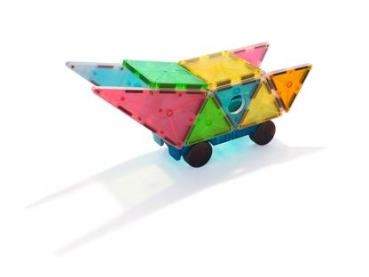 Example car from MAGNA-TILES® Frost Grand Prix 50-Piece Set