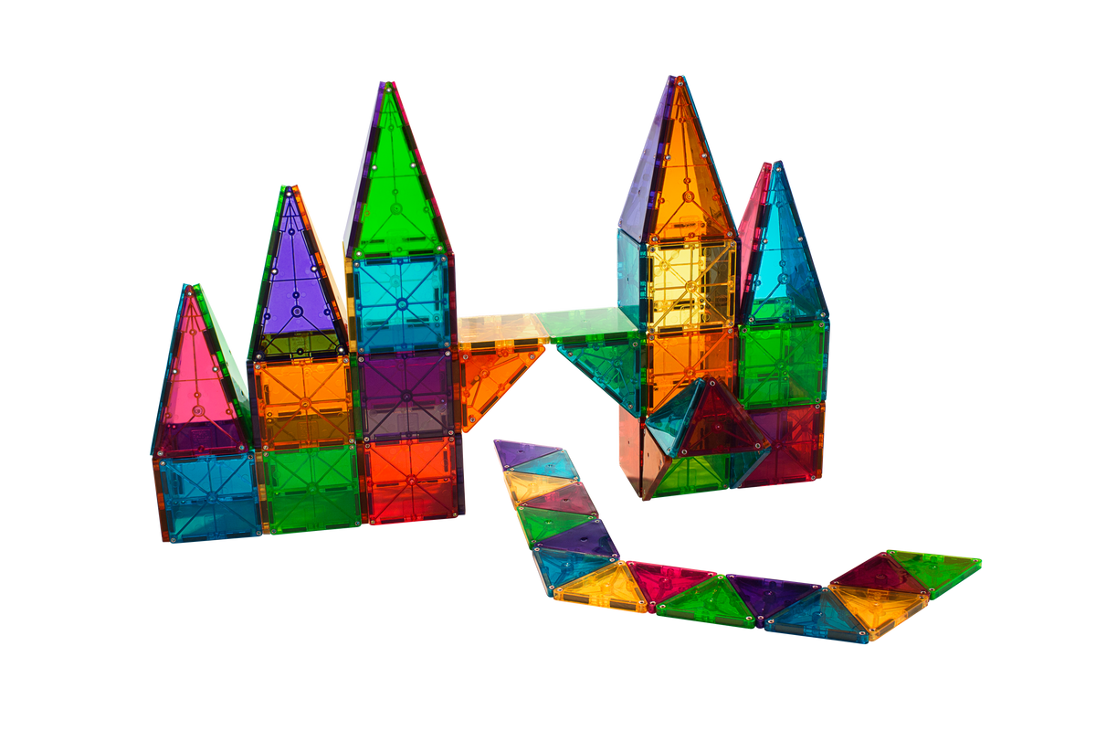 MAGNA-TILES® Classic 100-Piece Set – Magnetic Building Tiles for ...