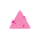 2 Equilateral Triangles (Glitter)
