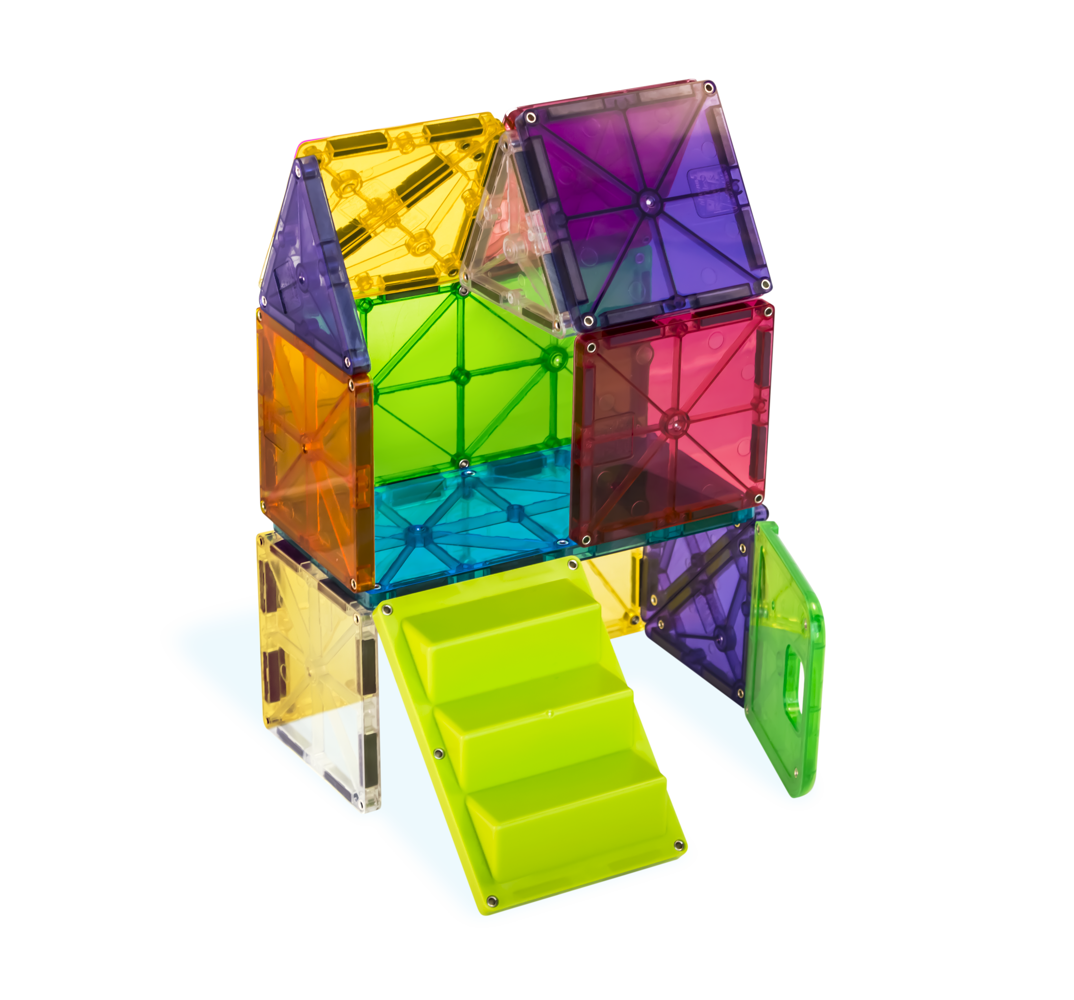 Example structure #2 built with MAGNA-TILES® House 28-Piece Set