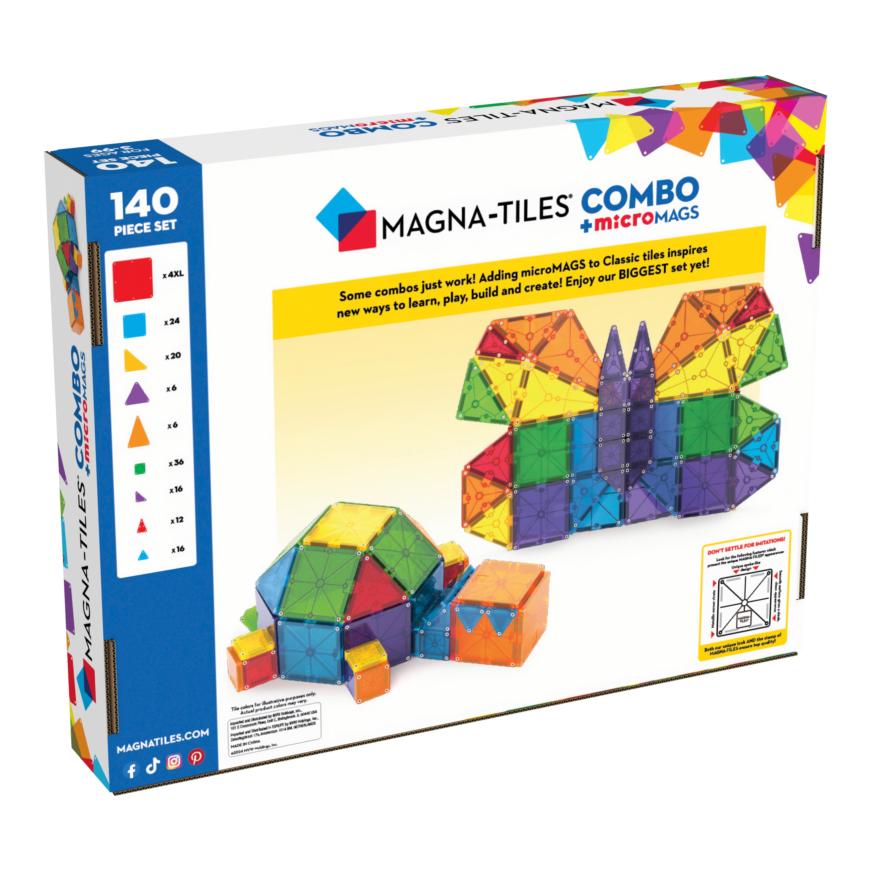 マグネット14個SET Combo 140 Piece Set – MAGNA TILES
