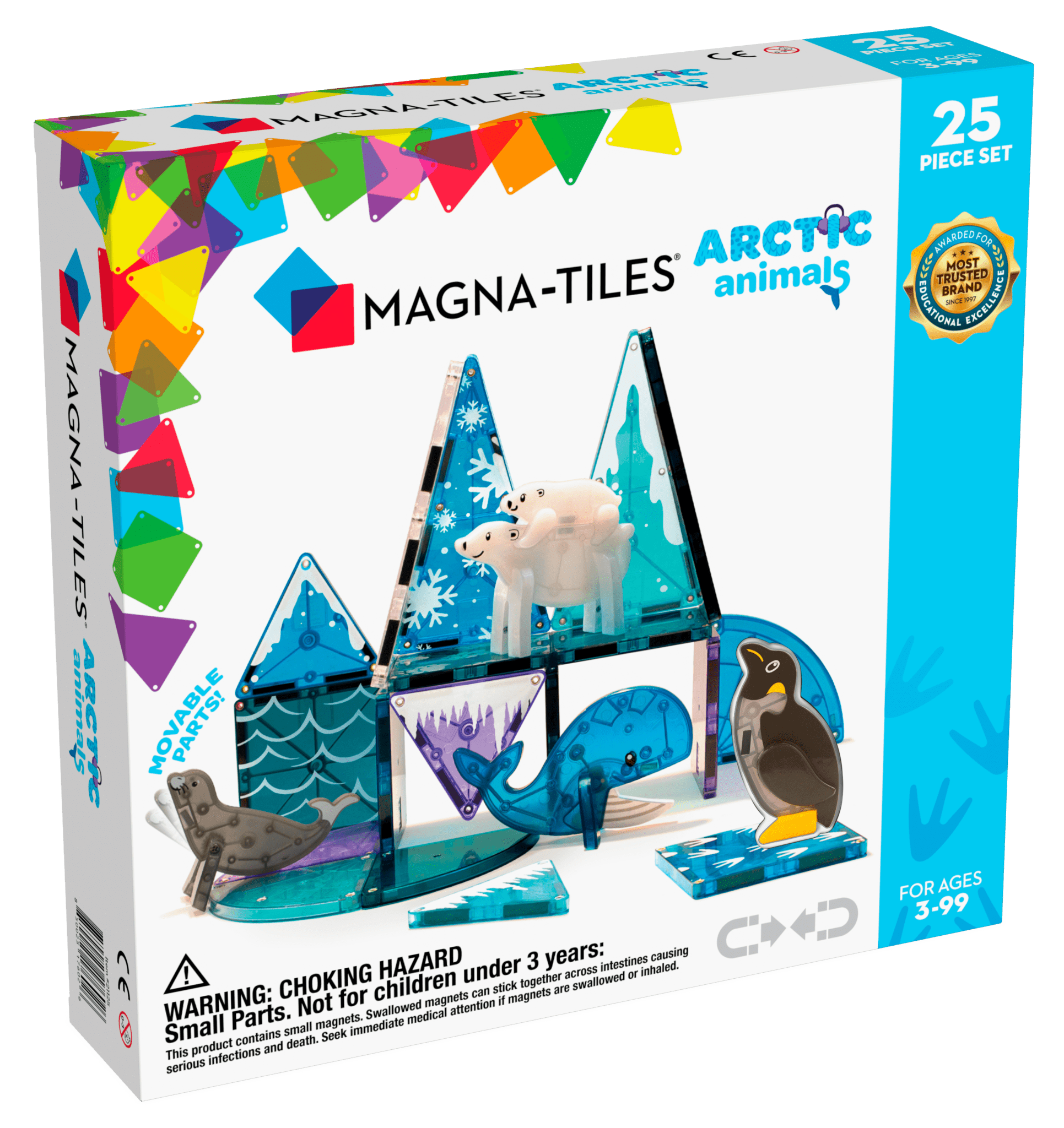 Magna-Tiles® Arctic Animals 25-Piece Magnetic Building Toys - Magna-Tiles®