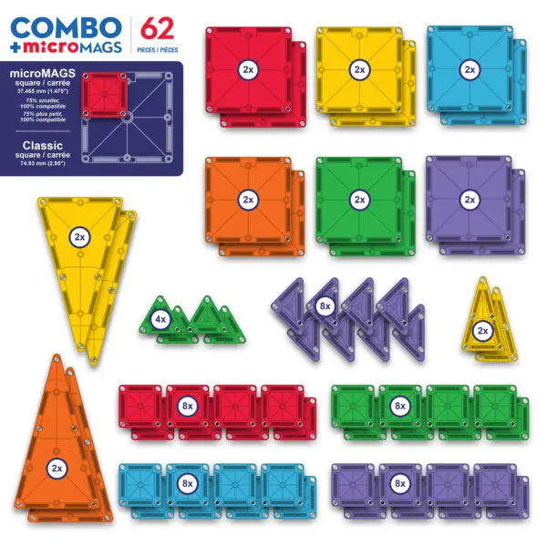 Image of contents of 62-piece combo set.